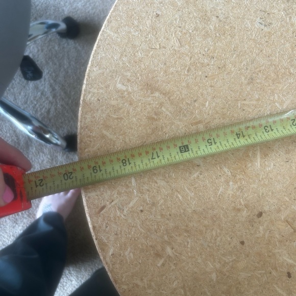 Round Wooden Side Table - Picture 2 of 4